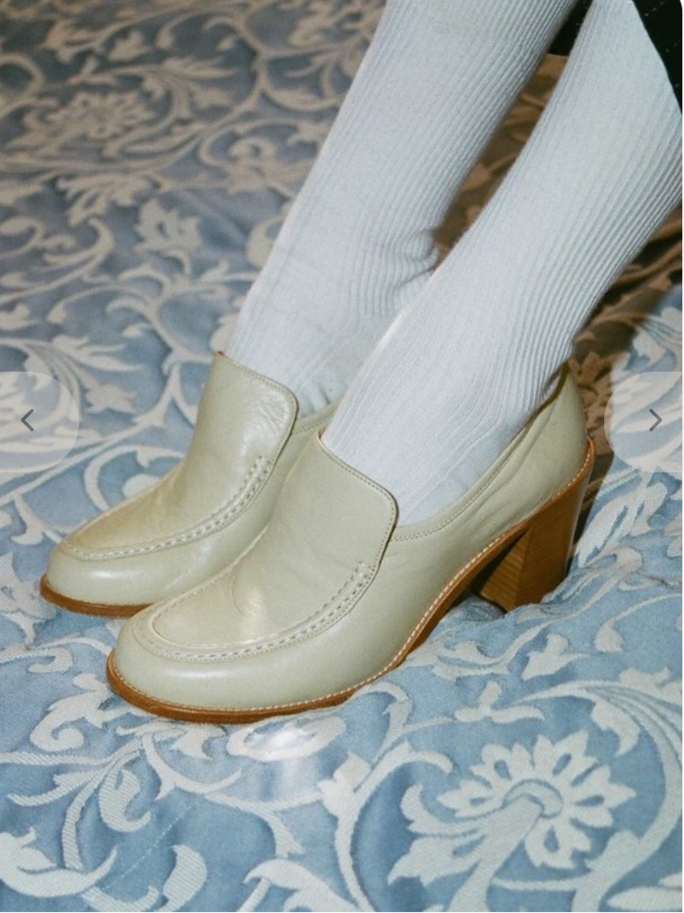 Maryam Nassir Zadeh Nora Loafer~ Cream~ Size 38…Brand New
